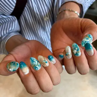 ネイル FOINAIL 🎀長さだし🎀のネイルデザイン