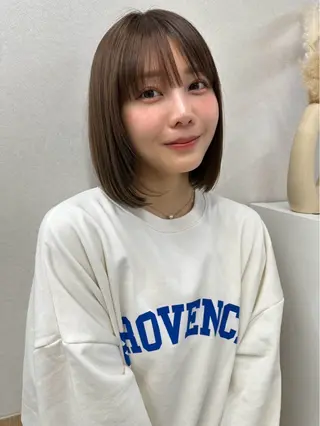 ミディアム ✨当日予約OK✨ /透明感カラー/莉未のヘアスタイル