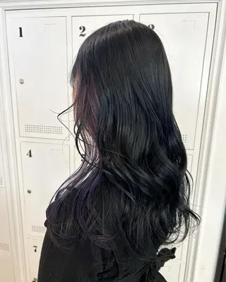 ロング カラー 🌷ラベンダーピンク 顔まわり🌷ねいろのヘアスタイル