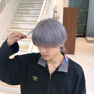 カラー 🤍ハイトーン/デザ インカラーまりん🤍のヘアスタイル