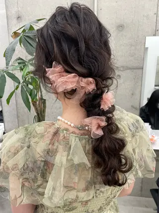 セミロング 手島 カミラのヘアスタイル