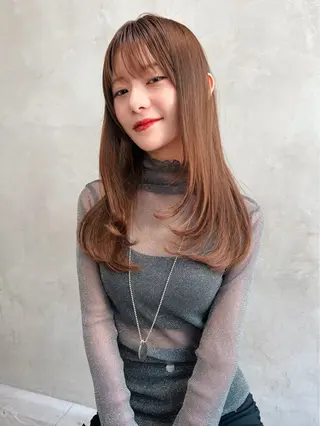 ロング カラー 艶髪/韓国ヘア🎀 Kanon︎︎⁺.のヘアスタイル