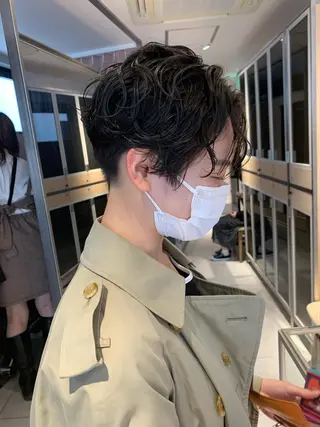ショート パーマ 柔らか透け感カラー 🌿ムロヤリョウスケのヘアスタイル