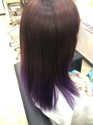 ミディアム カラー 石田 美晃のヘアスタイル