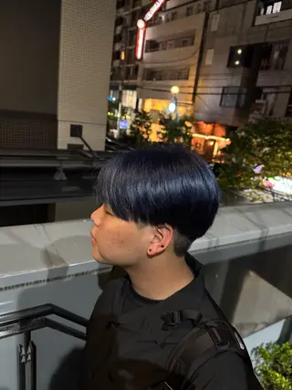 カラー メンズ 河野 悠のヘアスタイル