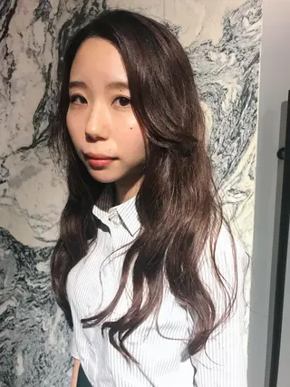 ロング パーマ 藤井 さと実のヘアスタイル