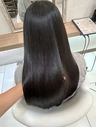 ロング パーマ 縮毛矯正/髪質改善/ 艶髪ササキナツミのヘアスタイル