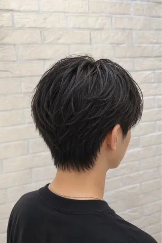 ミディアム メンズ 【メンズ特化】セン ターパート/保坂太一のヘアスタイル