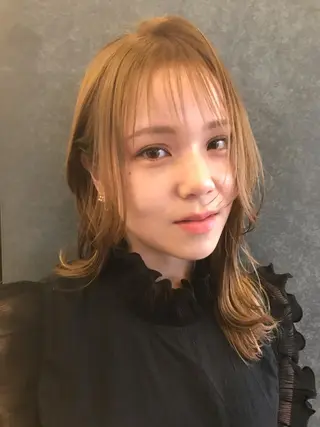 セミロング カラー addict⭐️ 江川　颯也💎のヘアスタイル