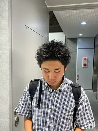 ショート カラー パーマ メンズ 🔥メンズ 特化🔥菊水皐暉🔥のヘアスタイル