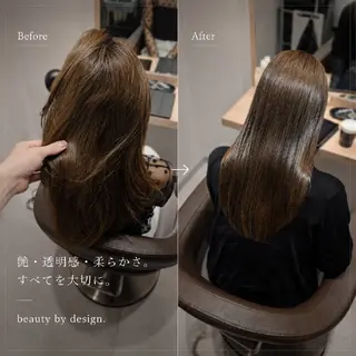 カラー セミロング 【垢抜けカラー/ 縮毛矯正】Taikiのヘアスタイル