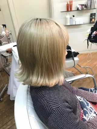 ミディアム カラー 髪質改善🌟 TAKERUのヘアスタイル