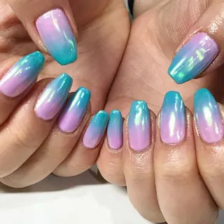 ネイル 渋谷/チップ長さ出し 👑アプレgel-xのネイルデザイン