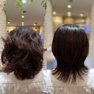 パーマ 三木 絵未奈のヘアスタイル