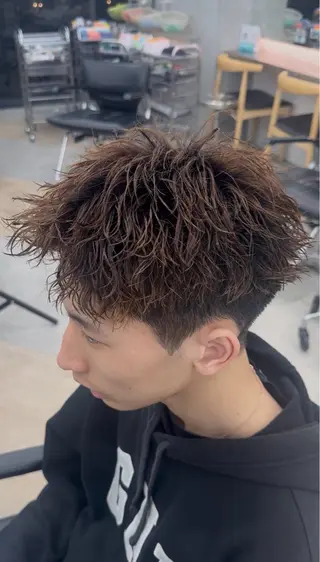 ショート パーマ メンズ 名古屋シャドウパーマ /伊藤恵悟のヘアスタイル