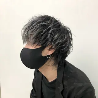 ミディアム メンズ エビスザキレン/メン ズ/心斎橋🌳のヘアスタイル