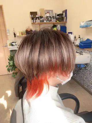 ショート カラー hair salon　k2のヘアスタイル