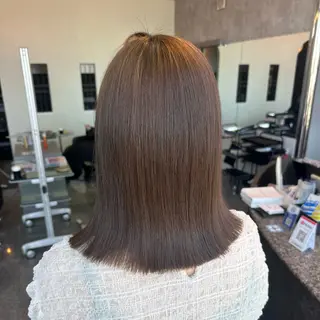 ミディアム 町田 里奈のヘアスタイル