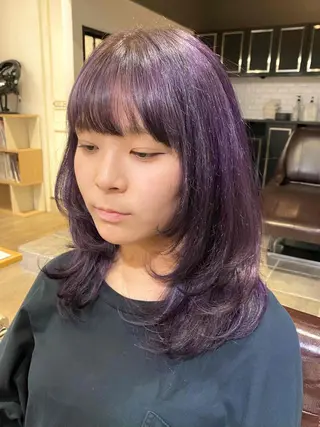 ミディアム カラー 前田 裕介のヘアスタイル