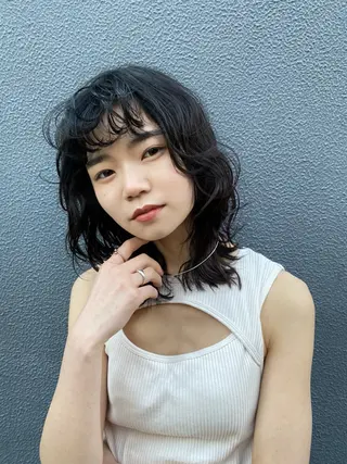 ヘアアレンジ ショート/ボブ/ パーマ/TOMOMIのヘアスタイル