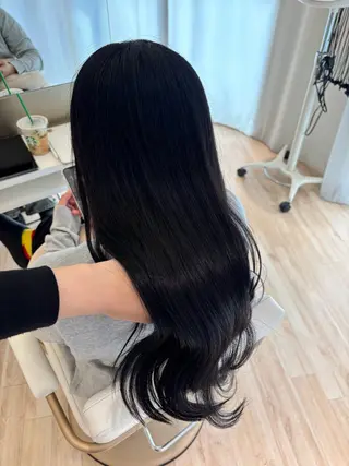 ロング カラー ParveMix 岡本えりかのヘアスタイル