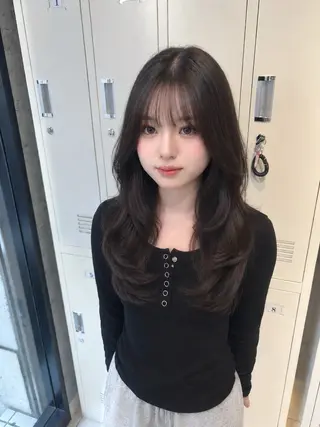 ロング 透明感ダブルカラー/ レイヤー💕miyuのヘアスタイル
