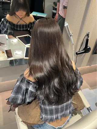 ロング ブリーチ/ブラウン 🤎MIREのヘアスタイル