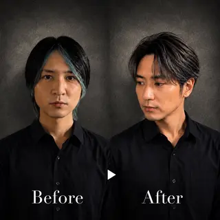 ミディアム カラー メンズ メンズカラー支持率 No.1【心斎橋】のヘアスタイル