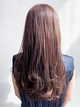 セミロング カラー パーマ ヘアアレンジ ITbyALBUM 中野店のヘアスタイル