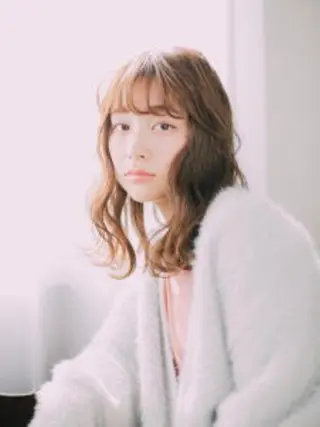 ミディアム パーマ 高橋 聖羅のヘアスタイル