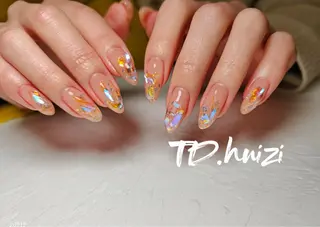 セミロング めぐみのネイルサロン スタッフ練習のネイルデザイン