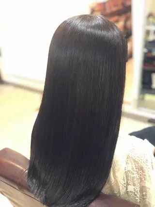 セミロング 縮毛矯正の達人 ☆ 松本のヘアスタイル
