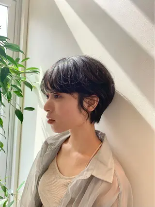 ショート カラー 中尾 文哉のヘアスタイル