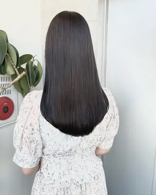 ロング カラー パーマ ヘアアレンジ 透明感カラー✂︎ /縮毛矯正/YUKAのヘアスタイル