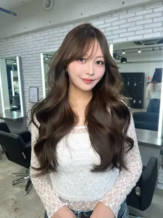 ロング カラー 爆美女ヘア💎 艶透明感カラー💎のヘアスタイル
