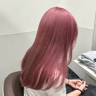 セミロング カラー 💫艶ハイトーン×髪 質改善💫リュウトのヘアスタイル
