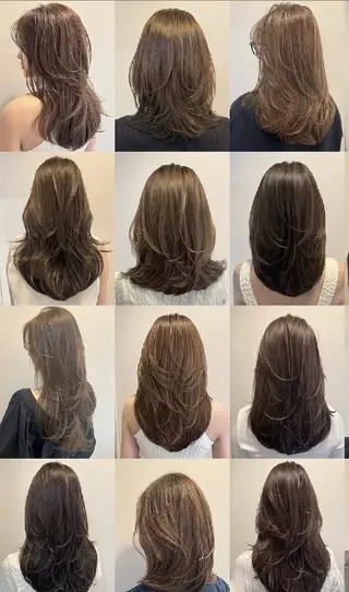 パーマ ロング 三河島駅 韓国美容室のヘアスタイル