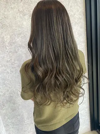 ロング カラー ヘアアレンジ 髪質改善🩶 美髪矯正オガタのヘアスタイル