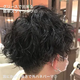 ショート パーマ メンズ 大澤 裕貴 【メンズカット】のヘアスタイル