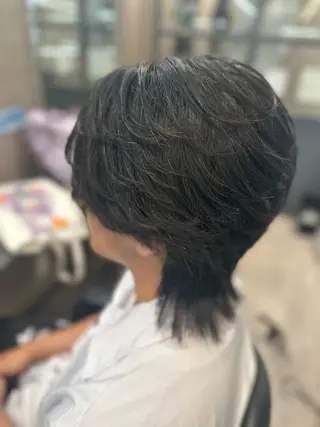 セミロング ヘアアレンジ メンズ 平野 美代のヘアスタイル