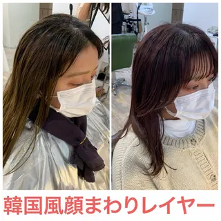 ロング カラー 藤間 帆乃夏（とうまほのかのヘアスタイル