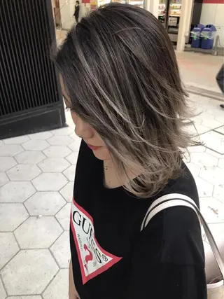 ミディアム 城領 直輝のヘアスタイル