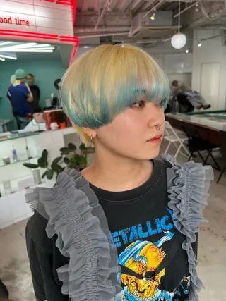 ショート 💥ウルフカット デザインあんな💥のヘアスタイル