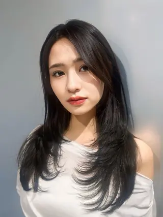 ロング カラー 店長✨髪質改善✖️ 透明感カラー／純大のヘアスタイル