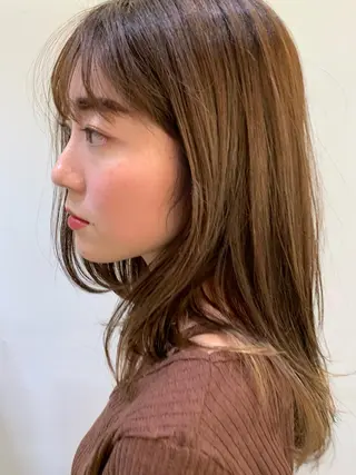 カラー 藤本豪海 モニターモデル募集のヘアスタイル