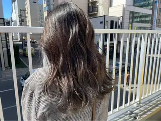 ミディアム カラー 縮毛矯正&髪質改善 ⭐️OGUのヘアスタイル