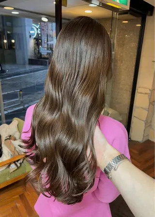 ロング カラー 矢野 晃平のヘアスタイル