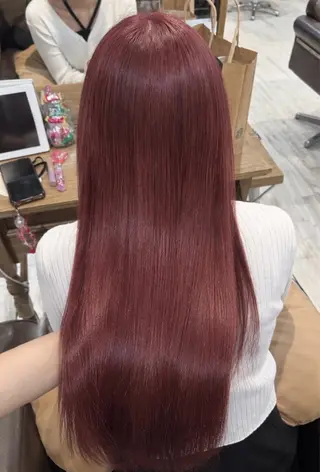 ロング カラー 【韓国ヘア×透明感 カラー】笹谷 莉未のヘアスタイル
