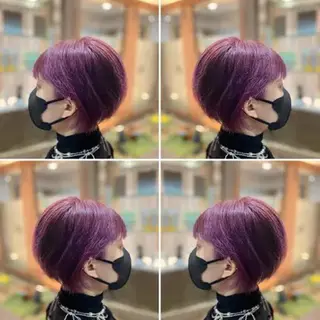 ショート カラー 髪質改善/艶カラー ⚡️コメス/錦糸町のヘアスタイル