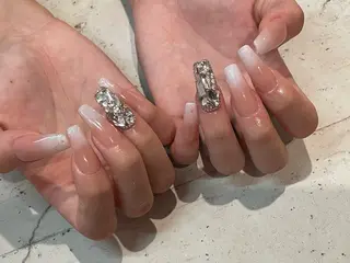 ネイル 韓国/ワンホン/長さ 出しつけ放題🎀のネイルデザイン